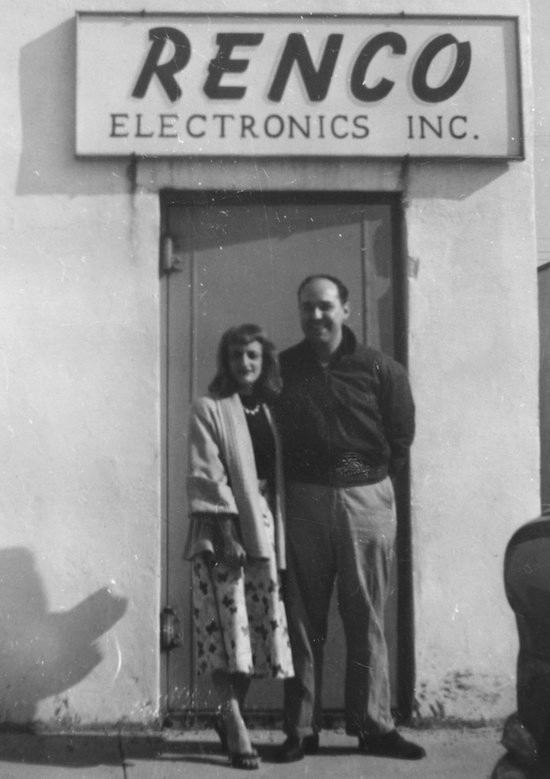 Mr. and Mrs. Rensing, founders of Renco Electronics